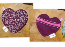 Stickdatei ITH - Herz Tasche Blumen